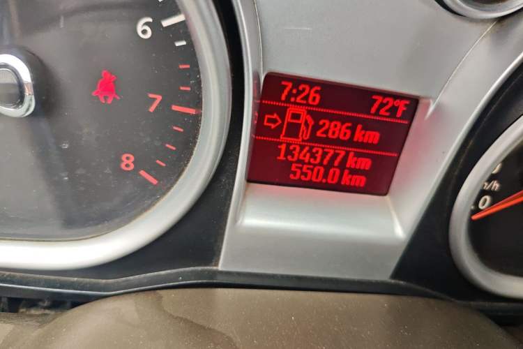Used Ford Focus 2013 Sedan Classic 1.8L Manual Base Model Odometer Close Up