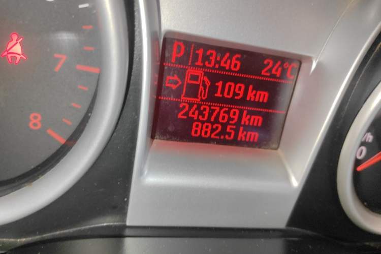 Used Ford Focus 2013 Hatchback Classic 1.8L Automatic Base Model Odometer Close Up