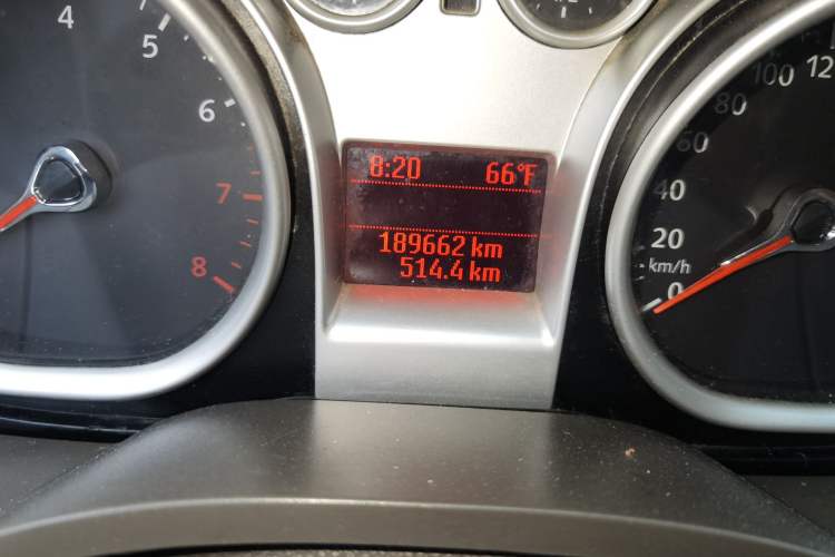 Used Ford Focus 2013 Hatchback Classic 1.8L Automatic Fashion Edition Odometer Close Up