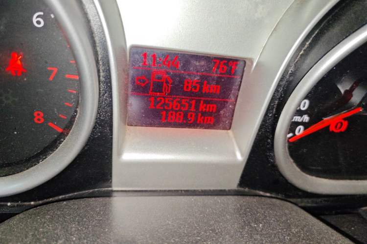 Used Ford Focus 2013 Hatchback Classic 1.8L Manual Base Model Odometer Close Up