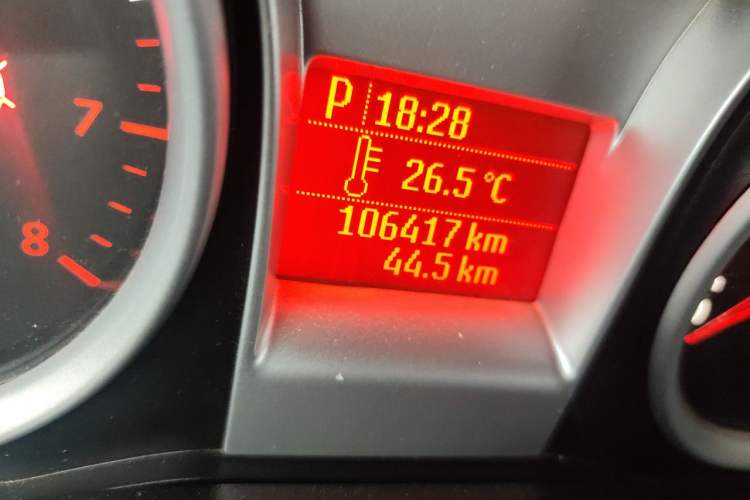 Used Ford Focus 2013 Hatchback Classic 1.8L Automatic Base Model Odometer Close Up