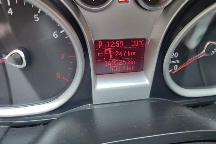 Used Ford Focus 2013 Hatchback Classic 1.8L Automatic Base Model Odometer Close Up