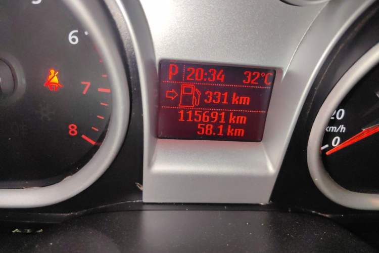 Used Ford Focus 2013 Hatchback Classic 1.8L Automatic Base Model Odometer Close Up