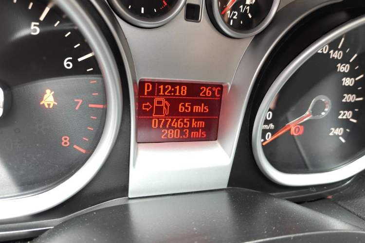 Used Ford Focus 2013 Hatchback Classic 1.8L Automatic Base Model Odometer Close Up