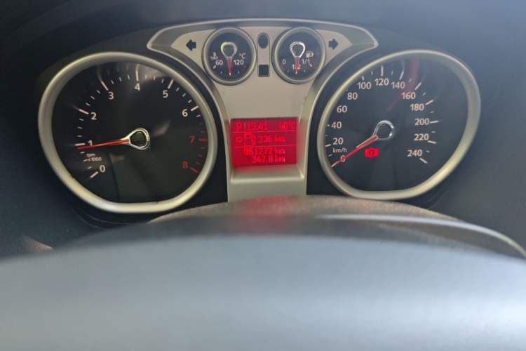 Used Ford Focus 2013 Hatchback Classic 1.8L Automatic Base Model Odometer Close Up