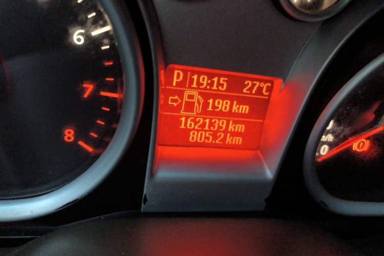 Used Ford Focus 2013 Sedan Classic 1.8L Automatic Base Model Odometer Close Up