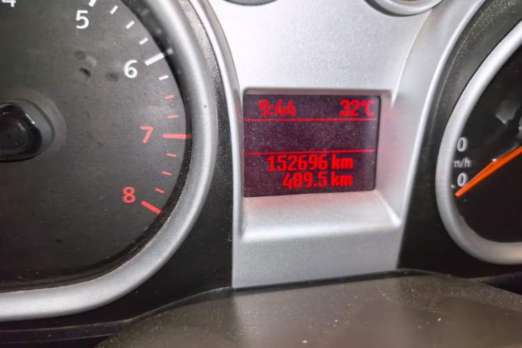 Used Ford Focus 2013 Sedan Classic 1.8L Automatic Base Model Odometer Close Up