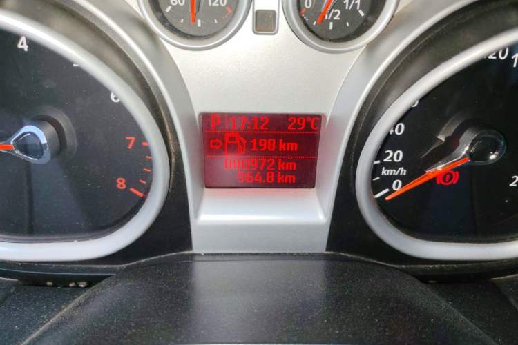 Used Ford Focus 2013 Hatchback Classic 1.8L Automatic Base Model Odometer Close Up
