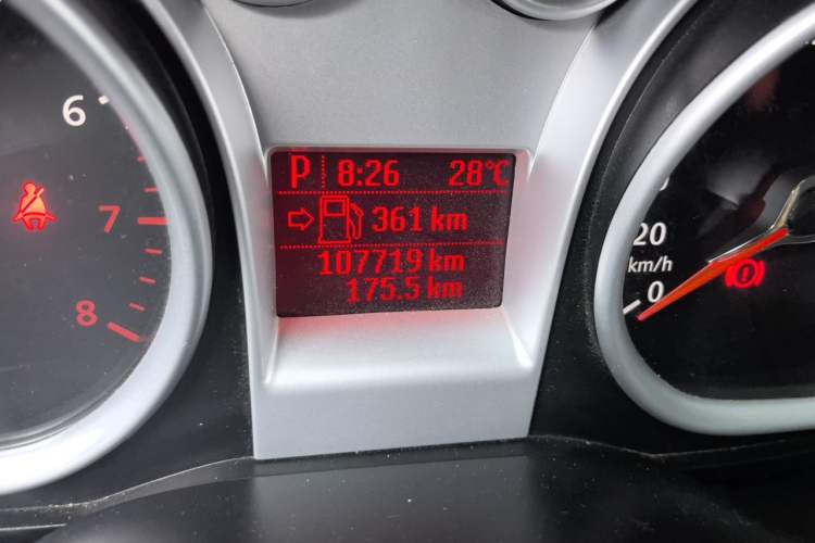 Used Ford Focus 2013 Hatchback Classic 1.8L Automatic Base Model Odometer Close Up