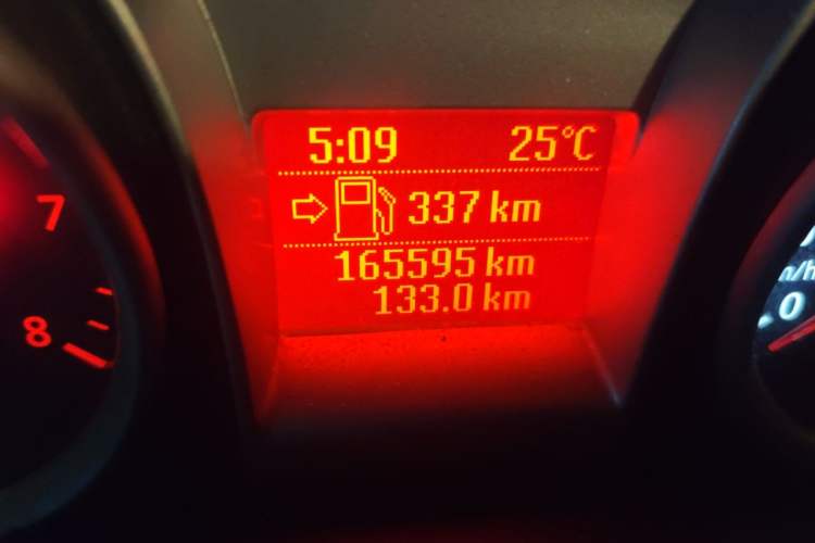 Used Ford Focus 2013 Hatchback Classic 1.8L Manual Base Model Odometer Close Up
