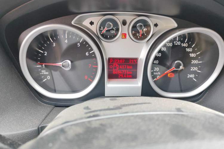 Used Ford Focus 2013 Hatchback Classic 1.8L Automatic Base Model Odometer Close Up