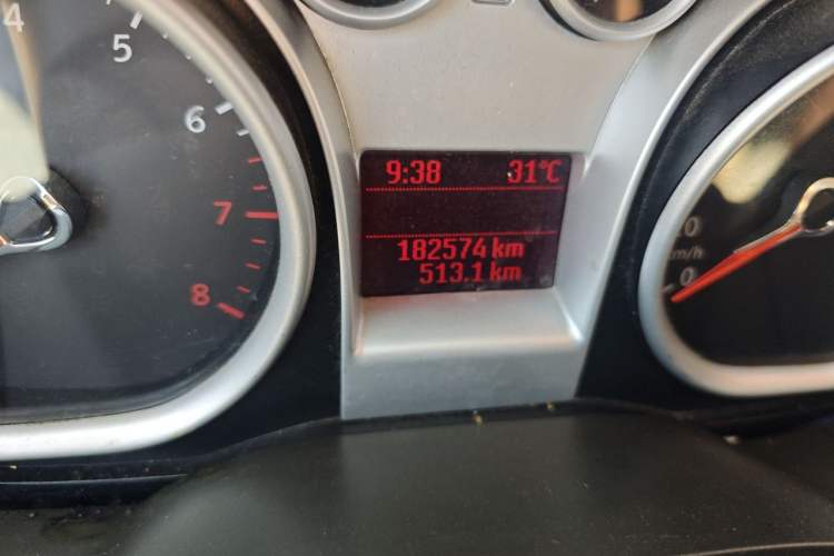 Used Ford Focus 2013 Sedan Classic 1.8L Automatic Base Model Odometer Close Up