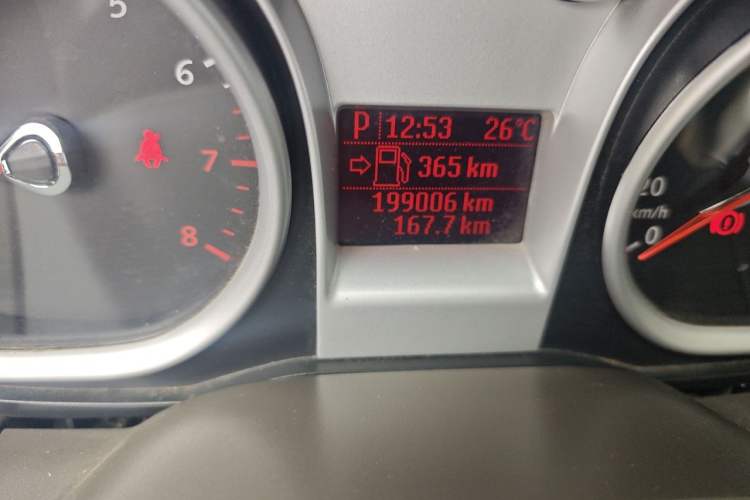 Used Ford Focus 2013 Sedan Classic 1.8L Automatic Fashion Edition Odometer Close Up
