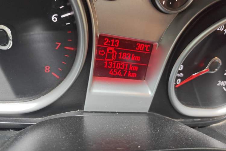 Used Ford Focus 2013 Hatchback Classic 1.8L Manual Base Model Odometer Close Up