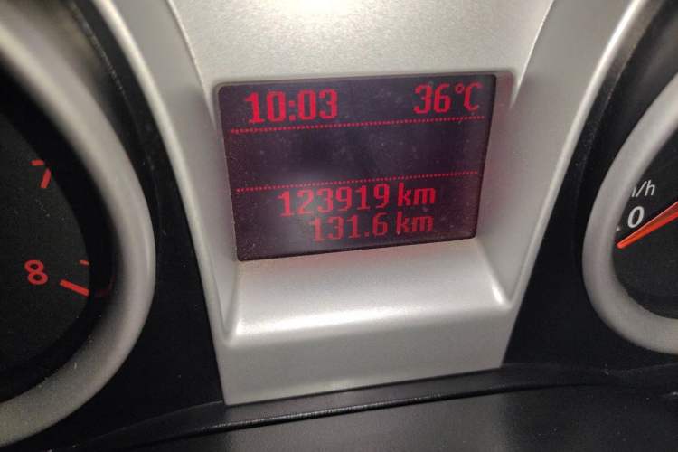 Used Ford Focus 2013 Hatchback Classic 1.8L Automatic Base Model Odometer Close Up