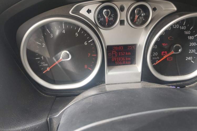 Used Ford Focus 2013 Hatchback Classic 1.8L Automatic Base Model Odometer Close Up