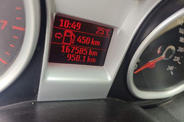 Used Ford Focus 2013 Hatchback Classic 1.8L Manual Base Model Odometer Close Up