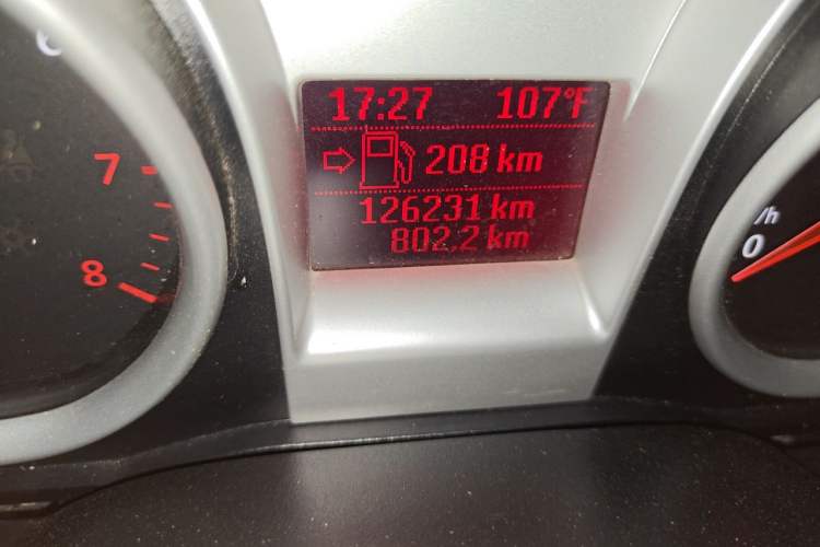 Used Ford Focus 2013 Hatchback Classic 1.8L Manual Base Model Odometer Close Up