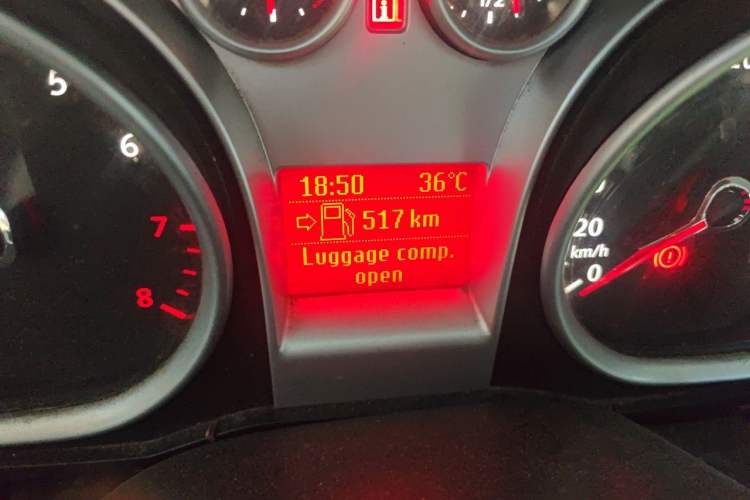 Used Ford Focus 2013 Hatchback Classic 1.8L Manual Base Model Odometer Close Up