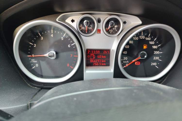 Used Ford Focus 2013 Hatchback Classic 1.8L Automatic Base Model Odometer Close Up