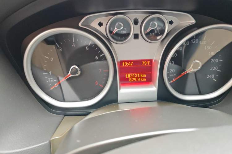 Used Ford Focus 2013 Hatchback Classic 1.8L Automatic Base Model Odometer Close Up