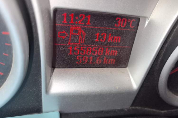 Used Ford Focus 2013 Hatchback Classic 1.8L Manual Base Model Odometer Close Up