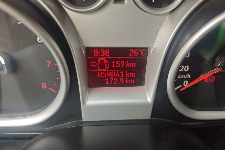 Used Ford Focus 2013 Hatchback Classic 1.8L Manual Base Model Odometer Close Up