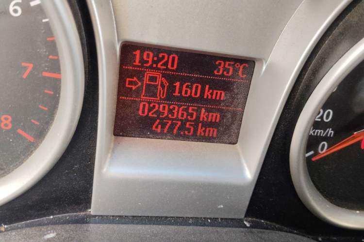 Used Ford Focus 2013 Hatchback Classic 1.8L Manual Base Model Odometer Close Up