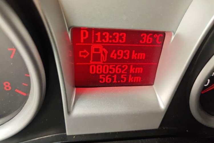 Used Ford Focus 2013 Hatchback Classic 1.8L Automatic Base Model Odometer Close Up