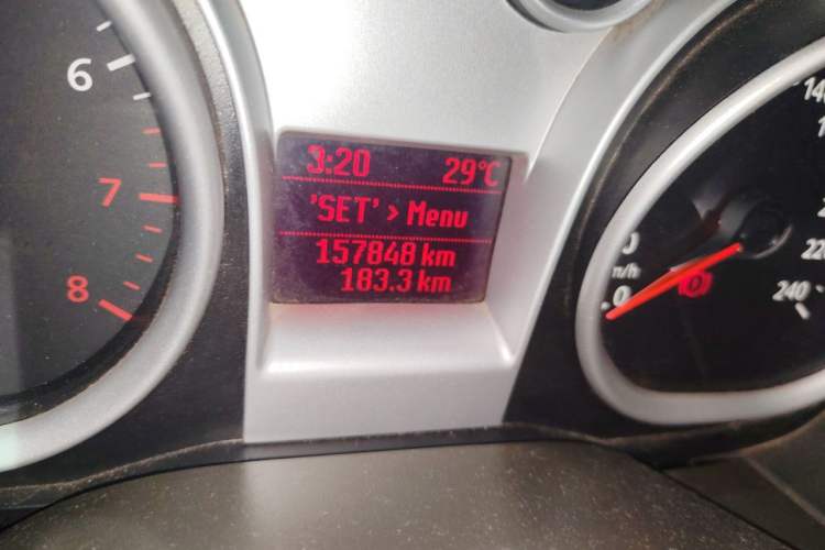 Used Ford Focus 2013 Sedan Classic 1.8L Manual Base Model Odometer Close Up