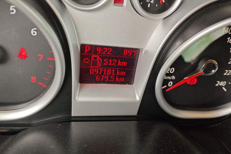 Used Ford Focus 2013 Hatchback Classic 1.8L Automatic Base Model Odometer Close Up