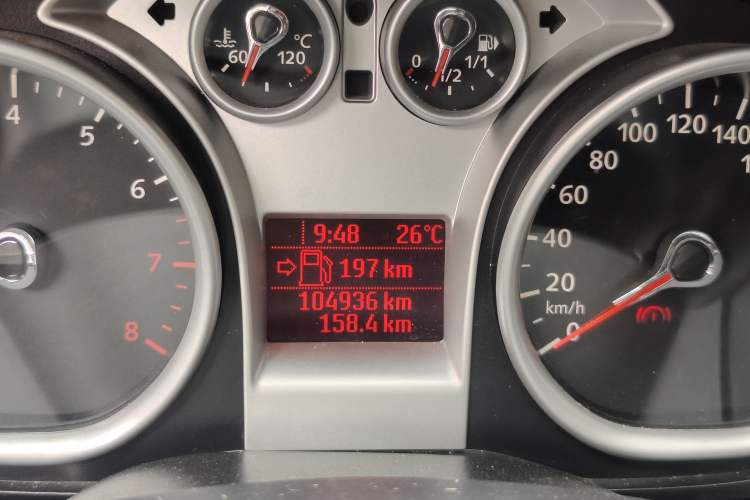 Used Ford Focus 2013 Hatchback Classic 1.8L Automatic Base Model Odometer Close Up
