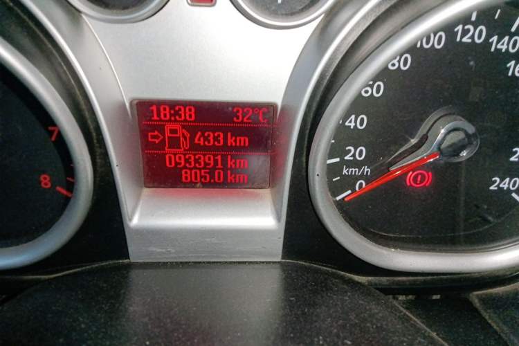 Used Ford Focus 2013 Hatchback Classic 1.8L Manual Base Model Odometer Close Up