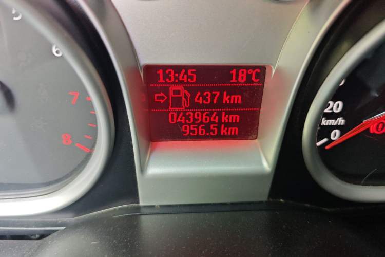 Used Ford Focus 2013 Hatchback Classic 1.8L Manual Base Model Odometer Close Up