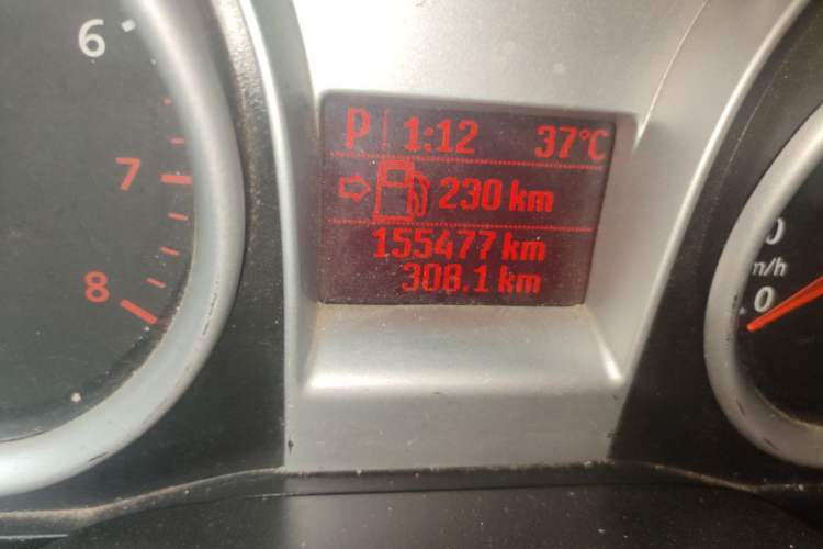 Used Ford Focus 2013 Hatchback Classic 1.8L Automatic Base Model Odometer Close Up
