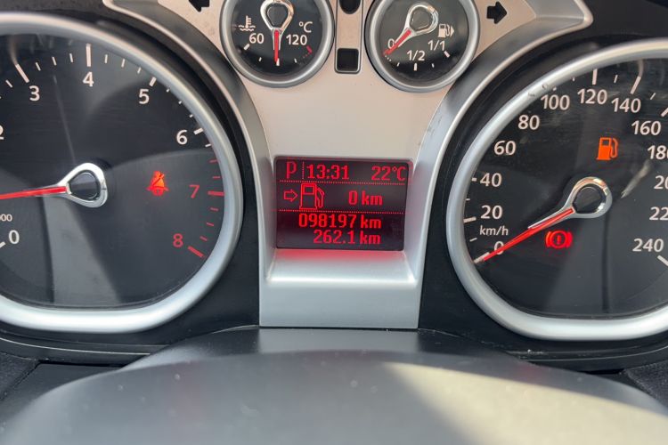 Used Ford Focus 2013 Hatchback Classic 1.8L Automatic Base Model Odometer Close Up