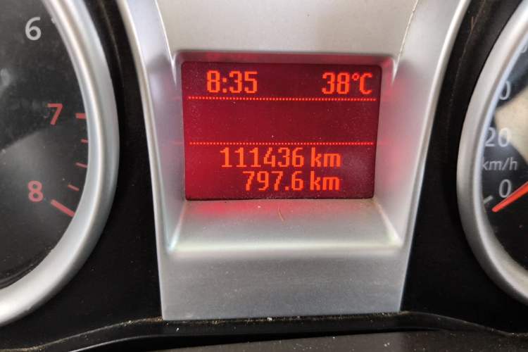 Used Ford Focus 2013 Sedan Classic 1.8L Automatic Fashion Edition Odometer Close Up