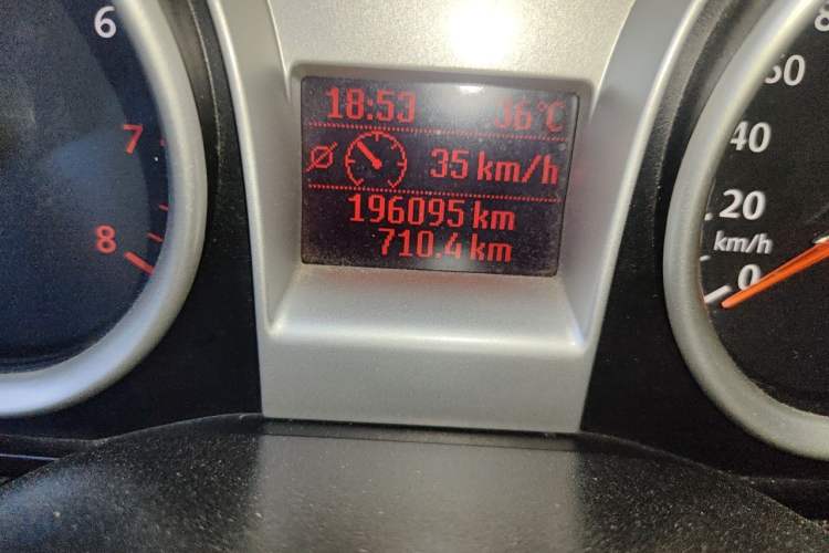 Used Ford Focus 2013 Hatchback Classic 1.8L Manual Base Model Odometer Close Up