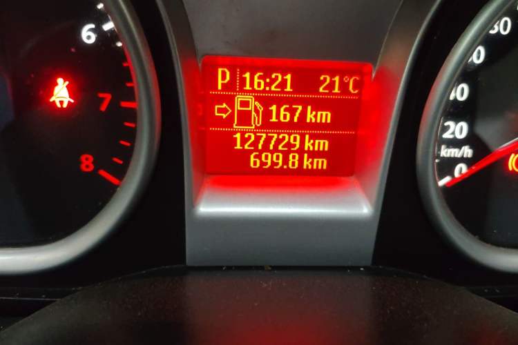 Used Ford Focus 2013 Hatchback Classic 1.8L Automatic Base Model Odometer Close Up