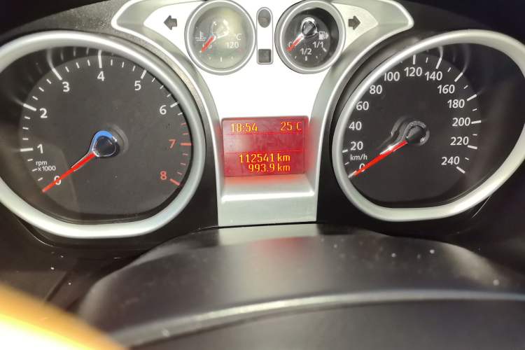 Used Ford Focus 2013 Hatchback Classic 1.8L Automatic Base Model Odometer Close Up