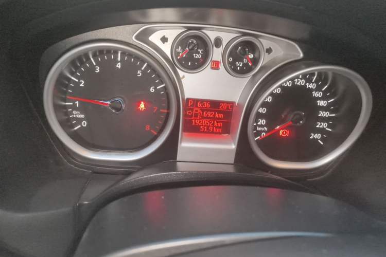 Used Ford Focus 2013 Hatchback Classic 1.8L Automatic Base Model Odometer Close Up