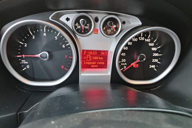 Used Ford Focus 2013 Hatchback Classic 1.8L Automatic Base Model Odometer Close Up