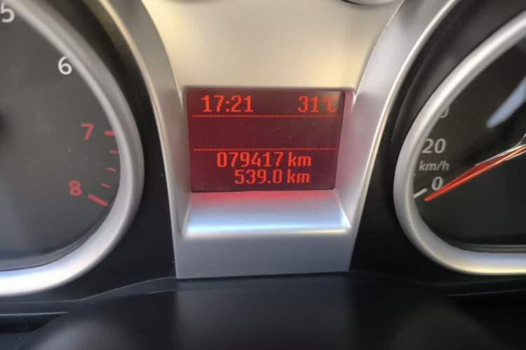 Used Ford Focus 2013 Hatchback Classic 1.8L Manual Base Model Odometer Close Up