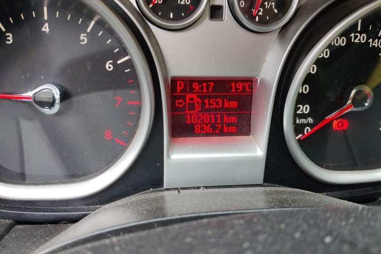 Used Ford Focus 2013 Hatchback Classic 1.8L Automatic Base Model Odometer Close Up