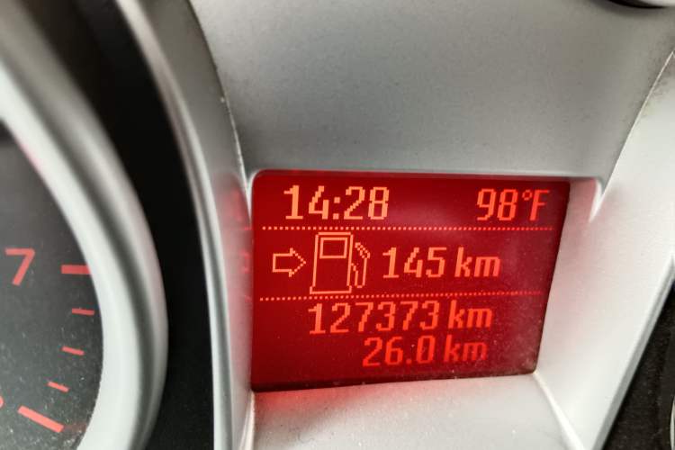 Used Ford Focus 2013 Hatchback Classic 1.8L Manual Base Model Odometer Close Up