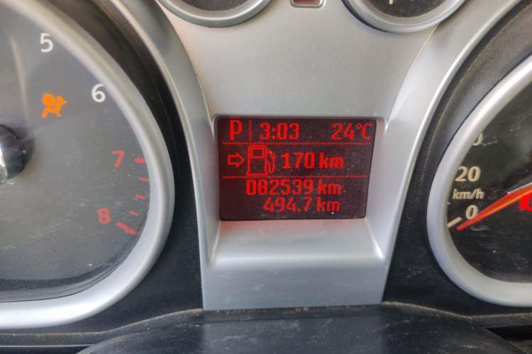 Used Ford Focus 2013 Hatchback Classic 1.8L Automatic Base Model Odometer Close Up