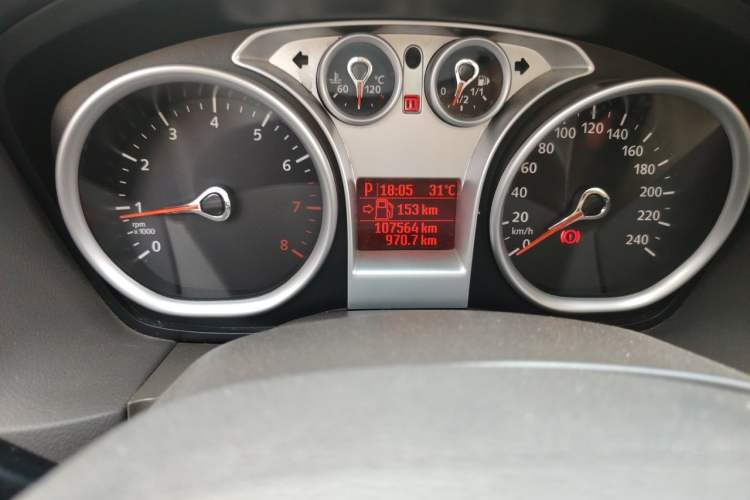 Used Ford Focus 2013 Hatchback Classic 1.8L Automatic Fashion Edition Odometer Close Up