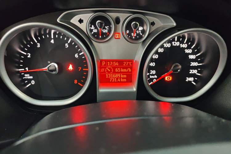 Used Ford Focus 2013 Hatchback Classic 1.8L Automatic Base Model Odometer Close Up