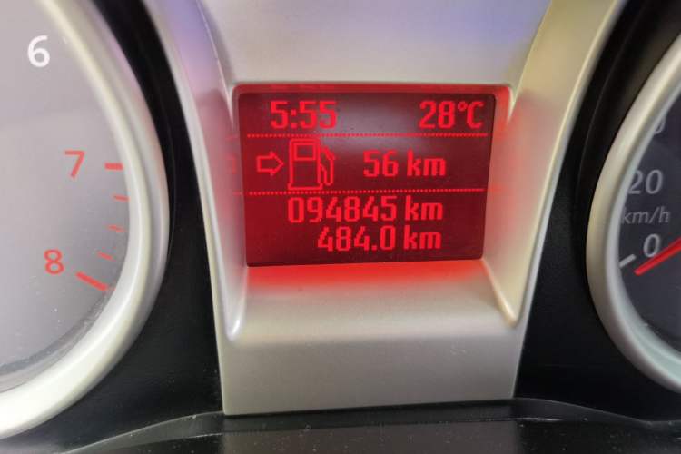 Used Ford Focus 2013 Hatchback Classic 1.8L Manual Base Model Odometer Close Up