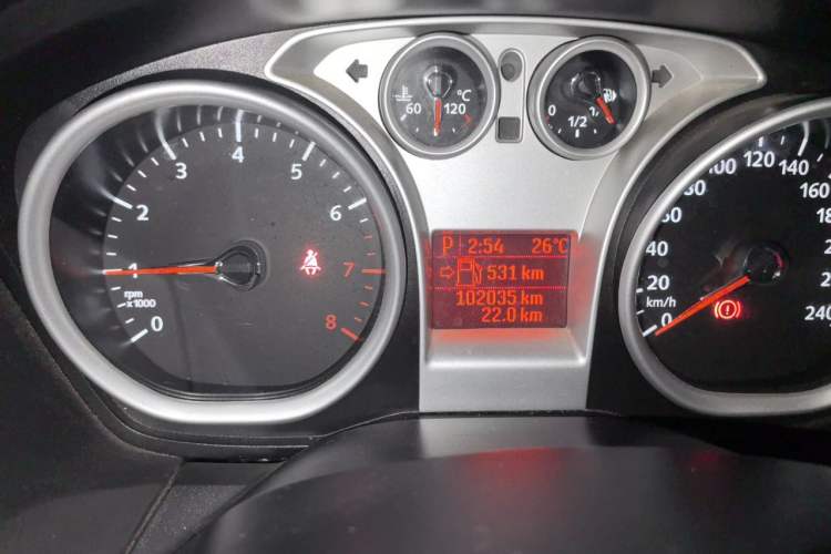 Used Ford Focus 2013 Hatchback Classic 1.8L Automatic Base Model Odometer Close Up